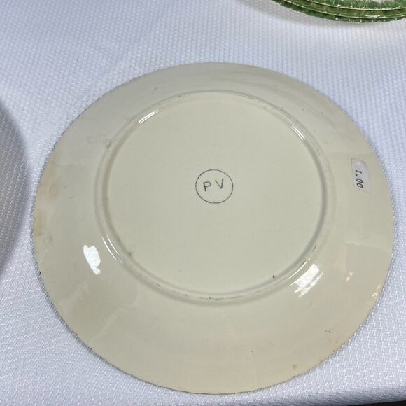 5 Peasant Village Southern Potteries Underglaze Fruit Dinner Plates Italy - Picture 14 of 16